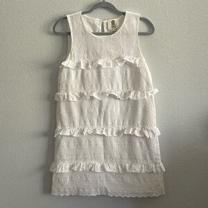 Anthropologie Lili’s Closet Ruffle-Tiered Eyelet Dress